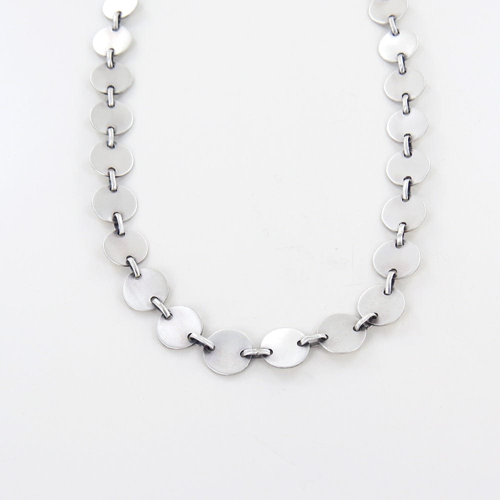 
                      
                        NKL Round Disc Link Chain - Sterling Silver
                      
                    