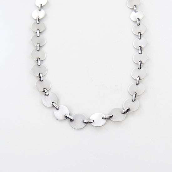 NKL Round Disc Link Chain - Sterling Silver