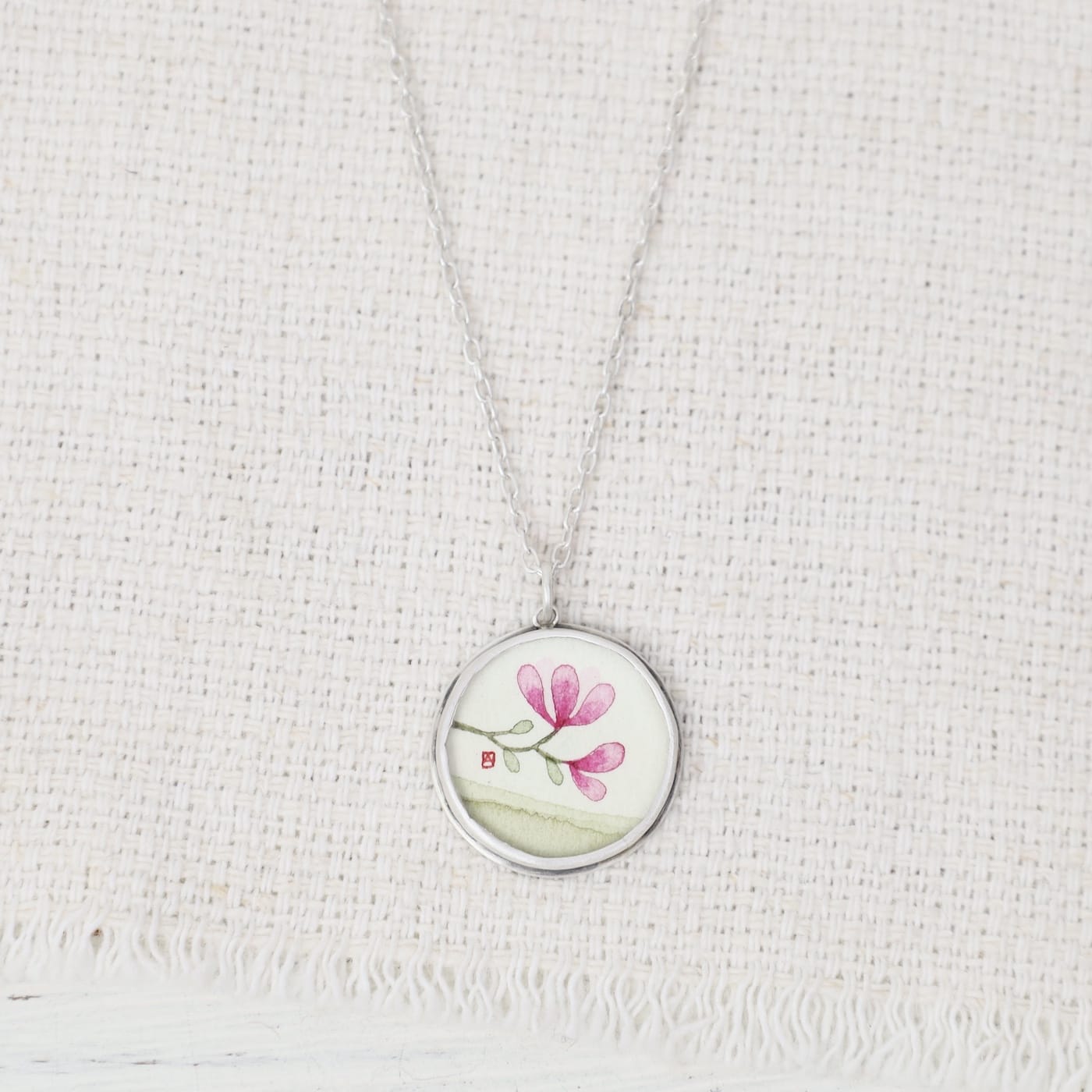 NKL Round Magnolia Necklace