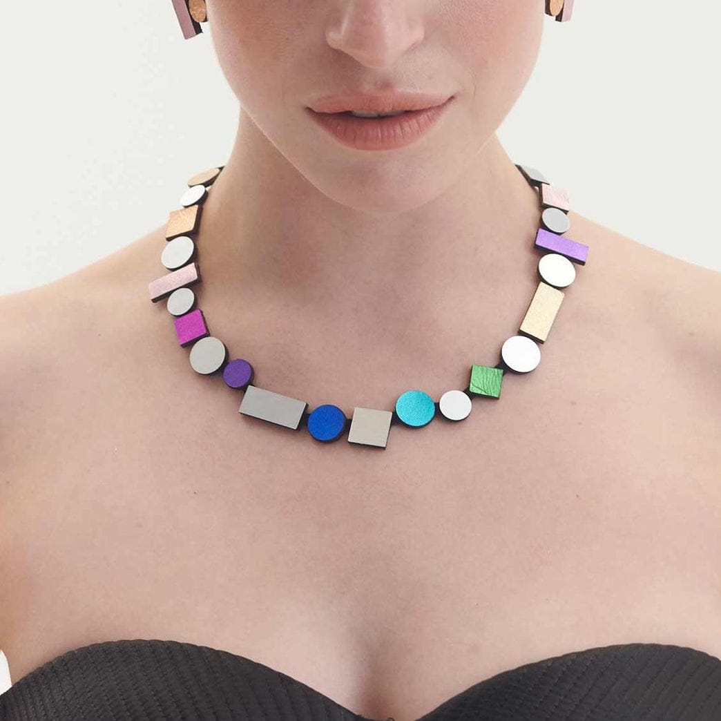 NKL Round Rainbow Bauhaus Necklace