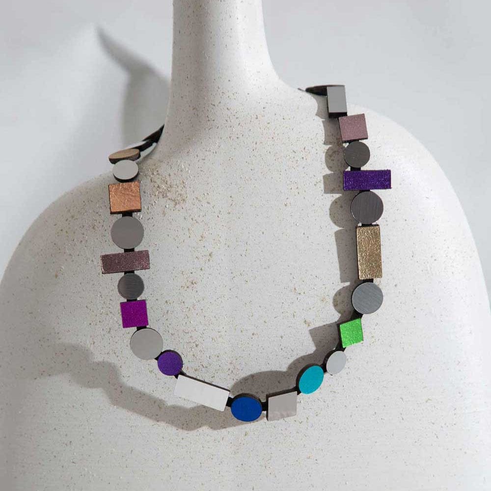 NKL Round Rainbow Bauhaus Necklace