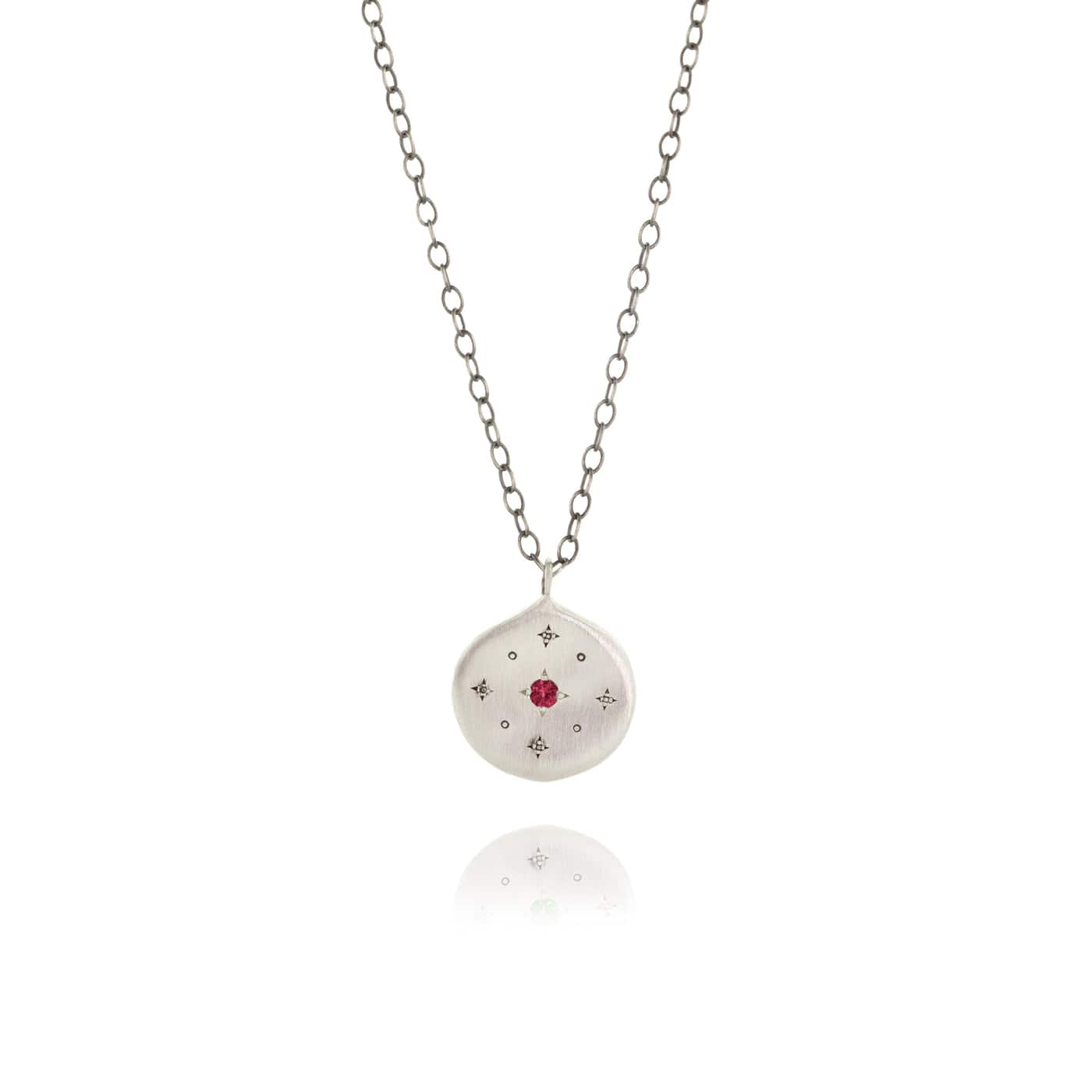 NKL Ruby New Moon Pendant