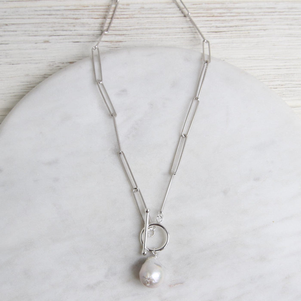 
                      
                        NKL Savannah Pearl Necklace - Sterling Silver
                      
                    