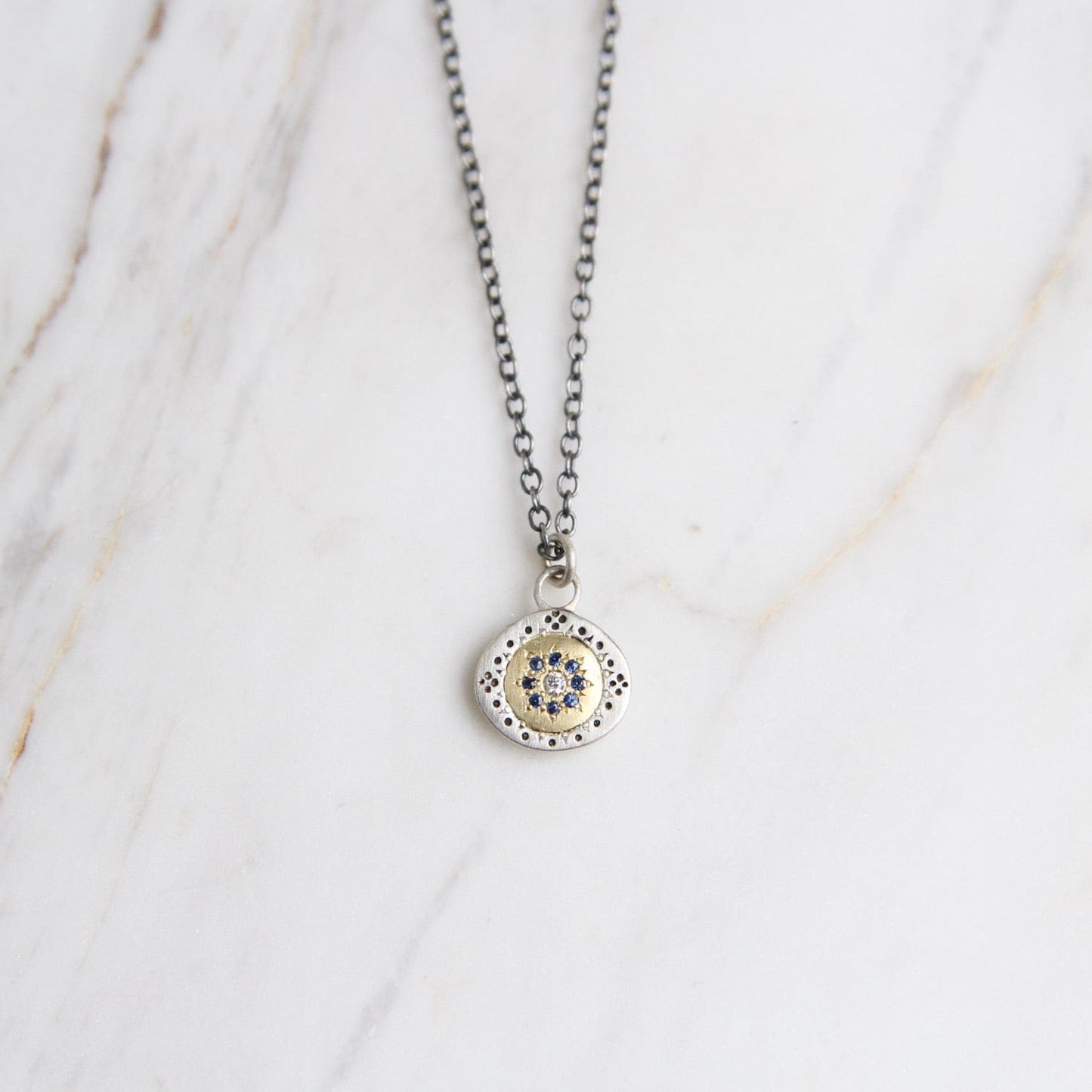 NKL Seeds of Harmony Charm with Sapphire Floret