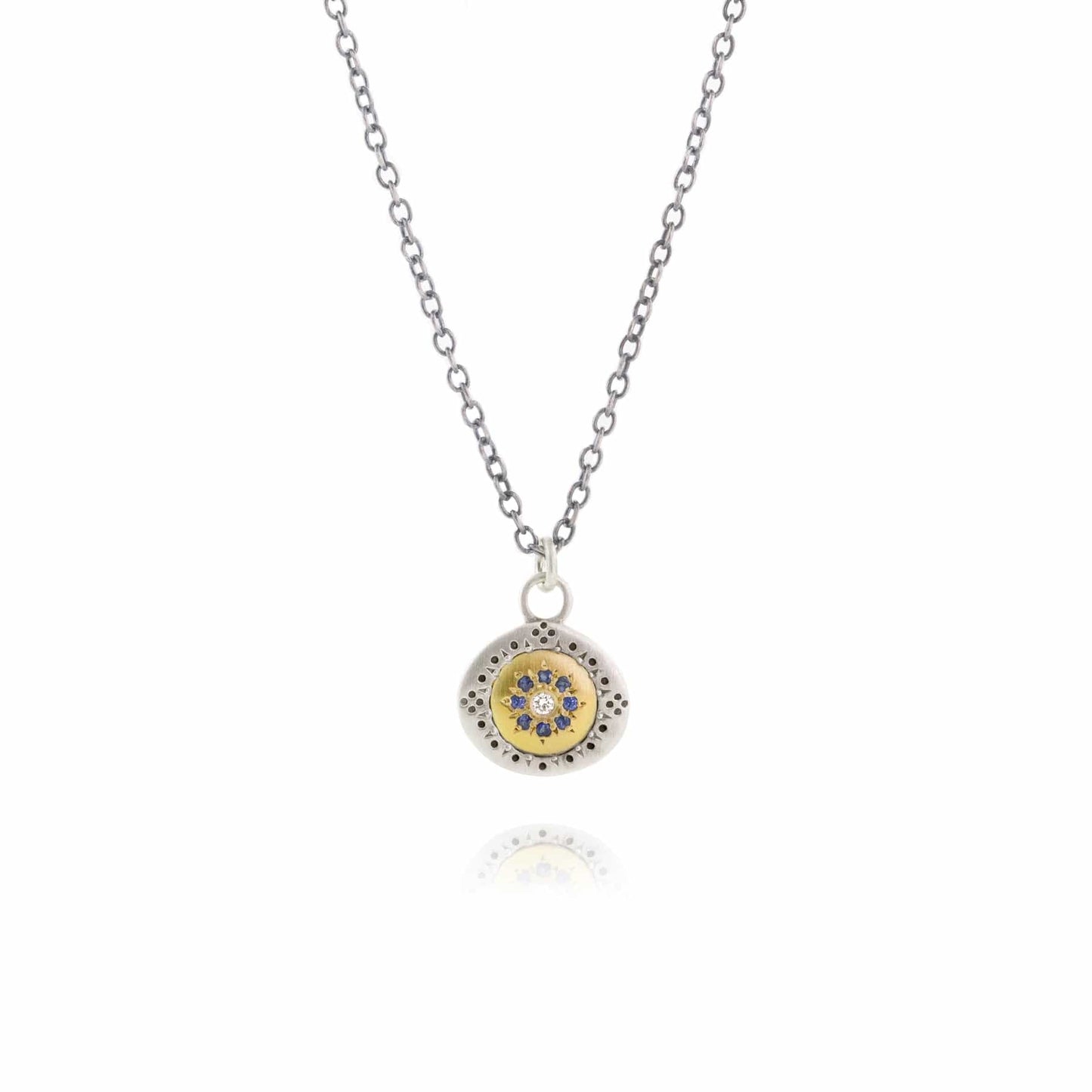 NKL Seeds of Harmony Charm with Sapphire Floret Necklace