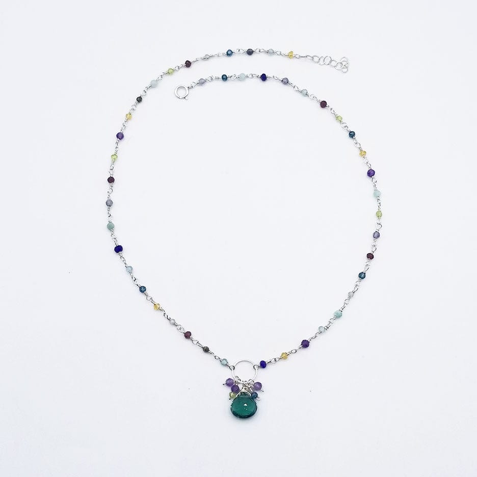 
                  
                    NKL Semi-Precious Bead Chain Necklace with Green Quartz
                  
                