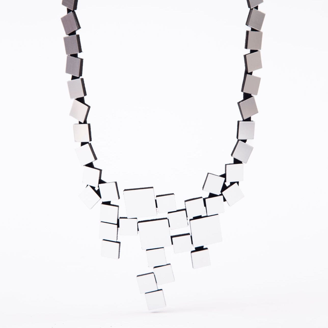 NKL Silver Bauhaus V Necklace