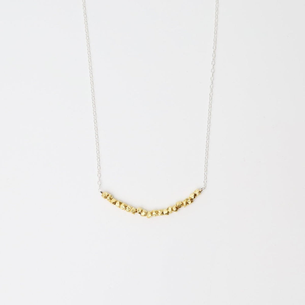 
                      
                        NKL Silver Chain with Gold Vermeil Bead Arc Necklace
                      
                    