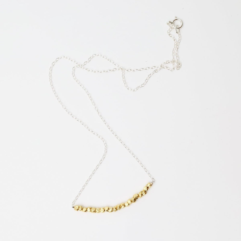 
                      
                        NKL Silver Chain with Gold Vermeil Bead Arc Necklace
                      
                    