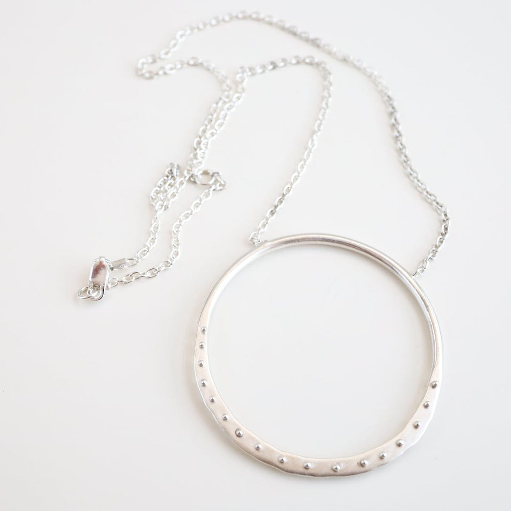 
                  
                    NKL Silver Dot Crescent Necklace
                  
                