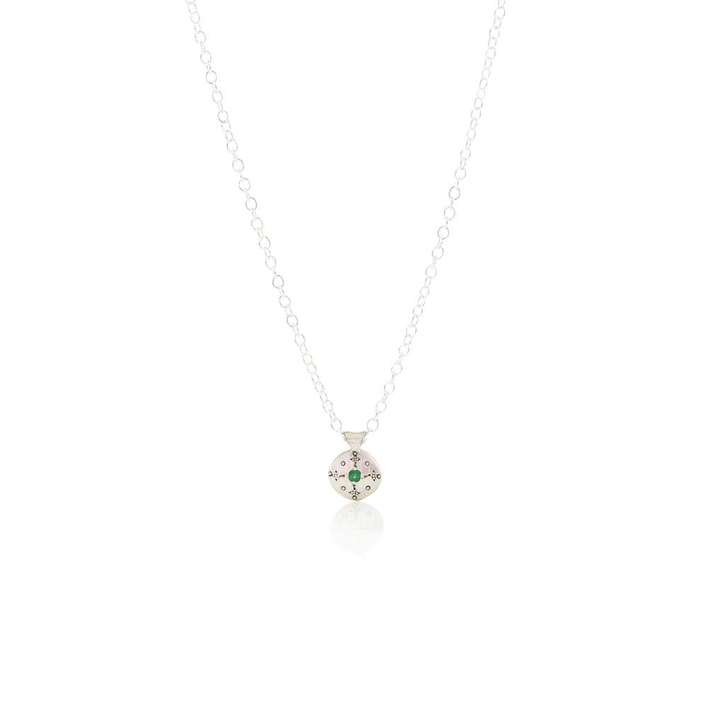 NKL Silver Lights Charm Pendant in Emerald