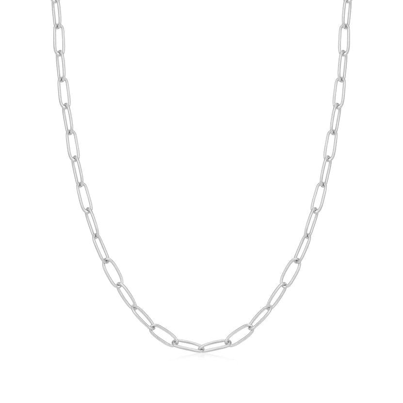 
                      
                        NKL Silver Link Charm Chain Necklace
                      
                    