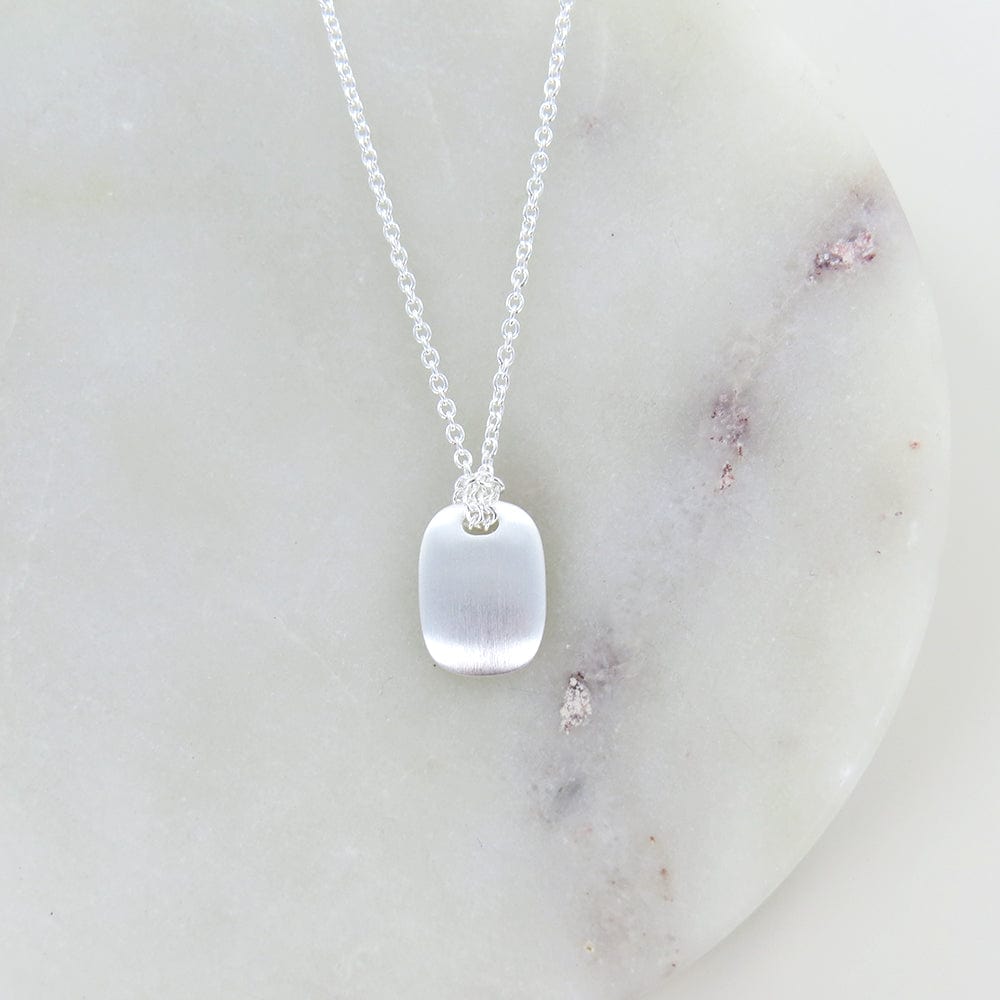 NKL Silver Little Chiclet Necklace