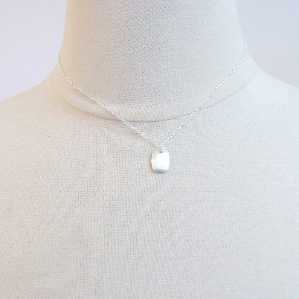 NKL Silver Little Chiclet Necklace