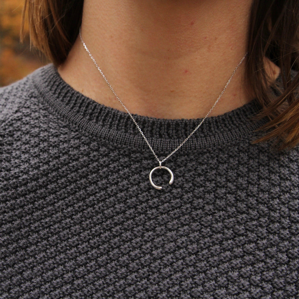 
                      
                        NKL Silver Luxe Curve Necklace
                      
                    