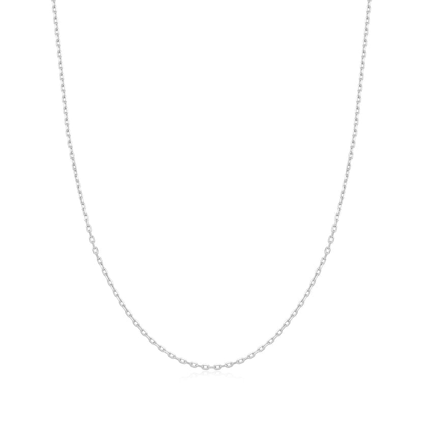 NKL Silver Mini Link Charm Chain Necklace