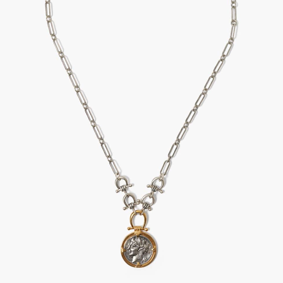 
                      
                        NKL Silver Mix Imperatrice Coin Necklace
                      
                    