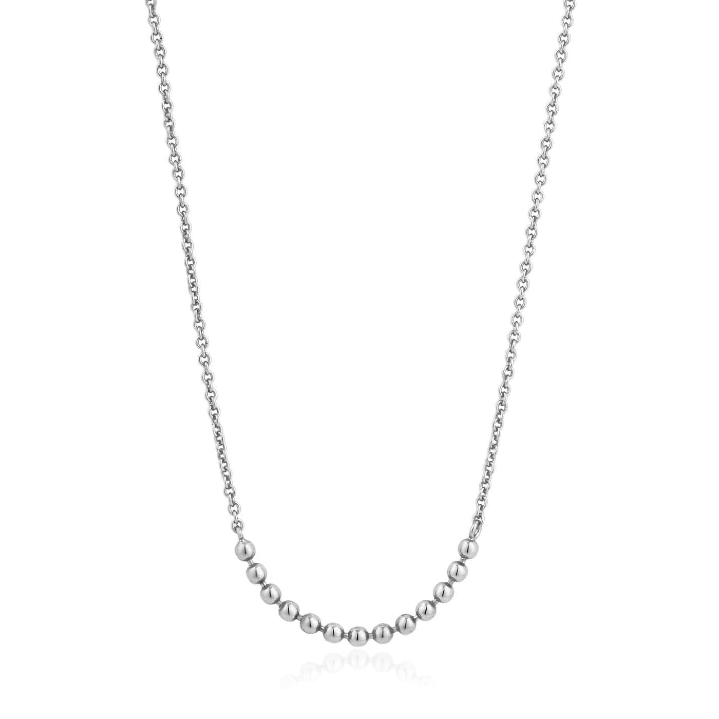 NKL Silver Modern Multiple Balls Necklace