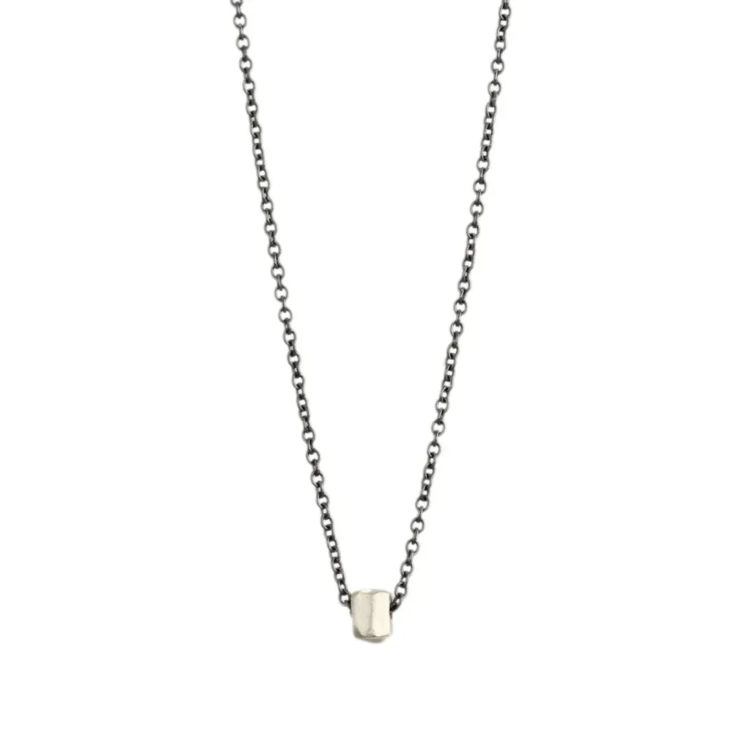 NKL Silver Nugget Necklace