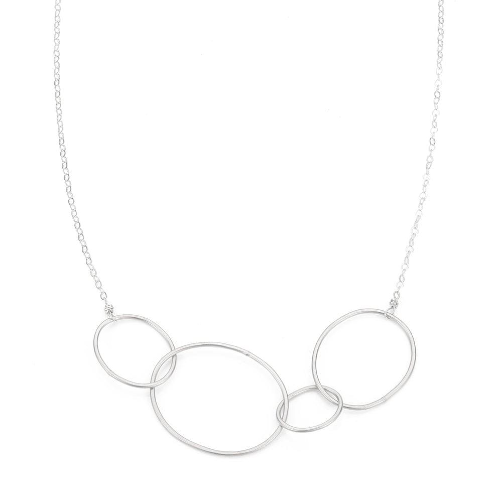 NKL Silver Organic 4 Loop Necklace