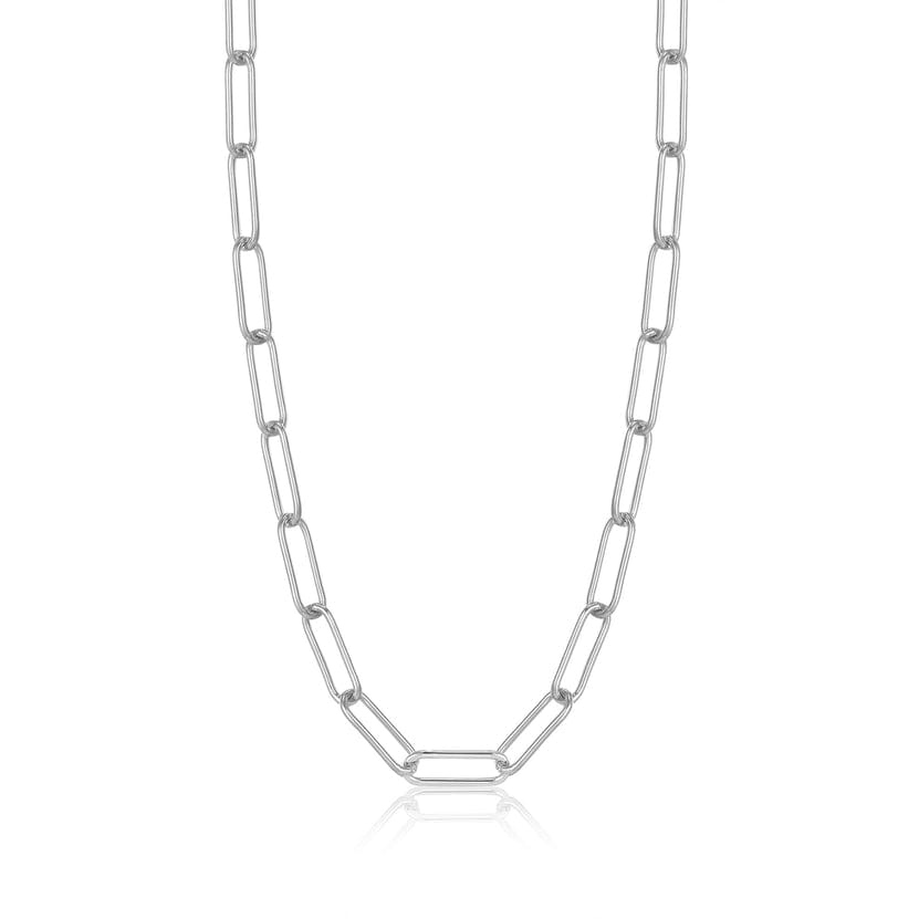 
                      
                        NKL Silver Paperclip Chunky Chain Necklace
                      
                    