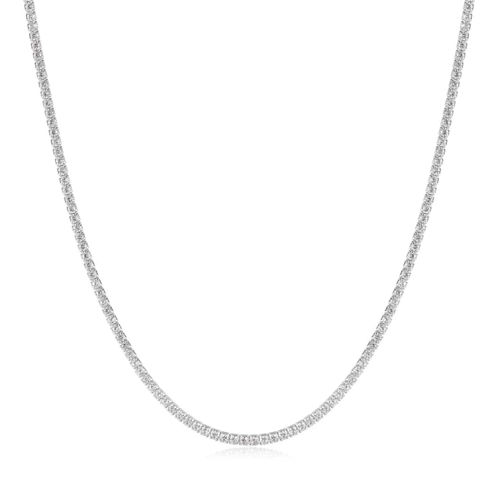 NKL Silver Pave Necklace