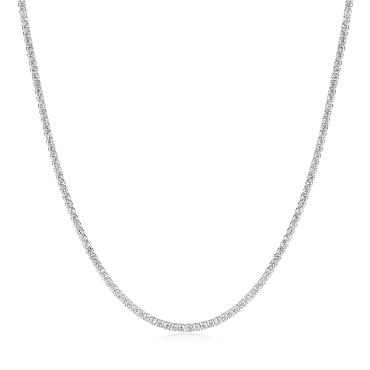 NKL Silver Pave Necklace