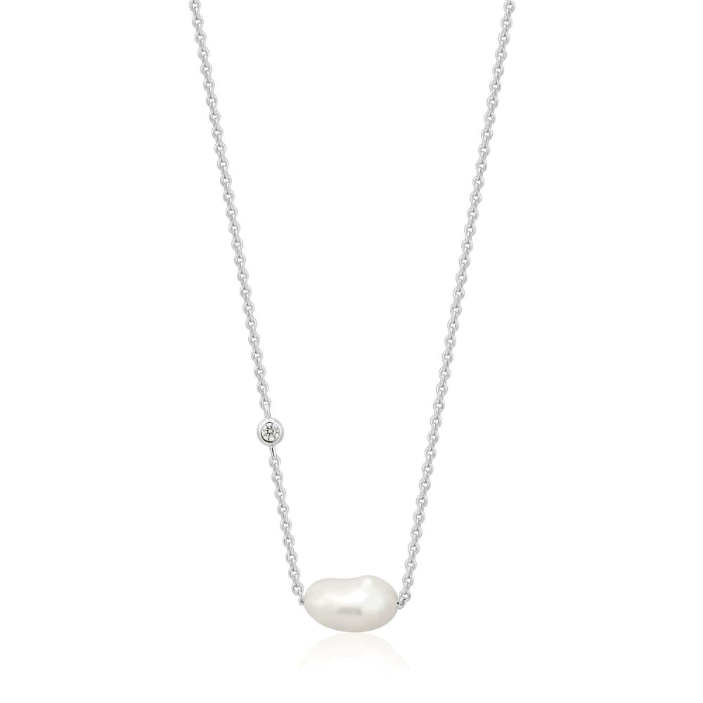 
                      
                        NKL Silver Pearl Necklace
                      
                    