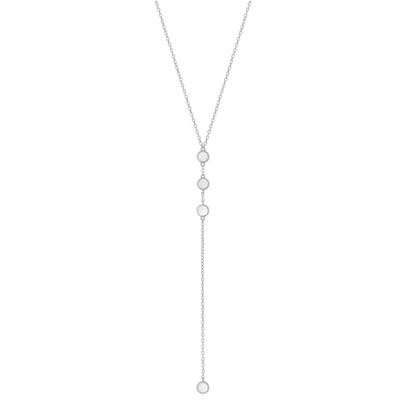 NKL Silver Ren Lariat Necklace