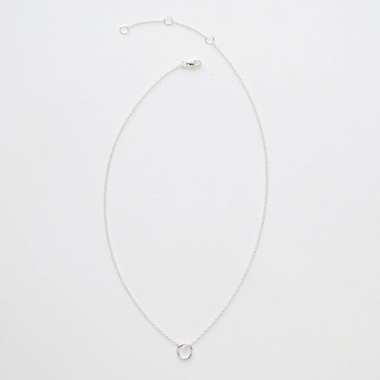 NKL Silver Ring Around The CZ Necklace