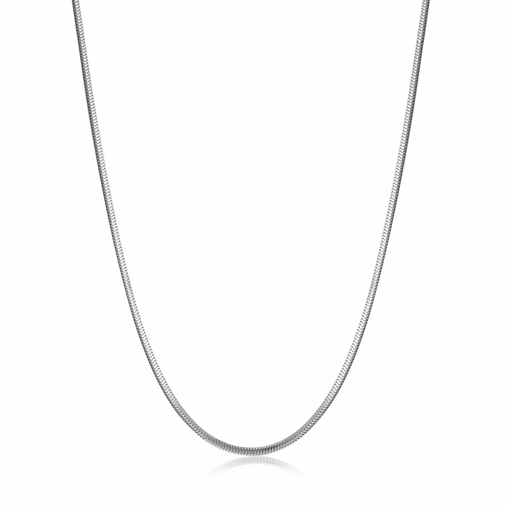 NKL Silver Snake Chain Necklace