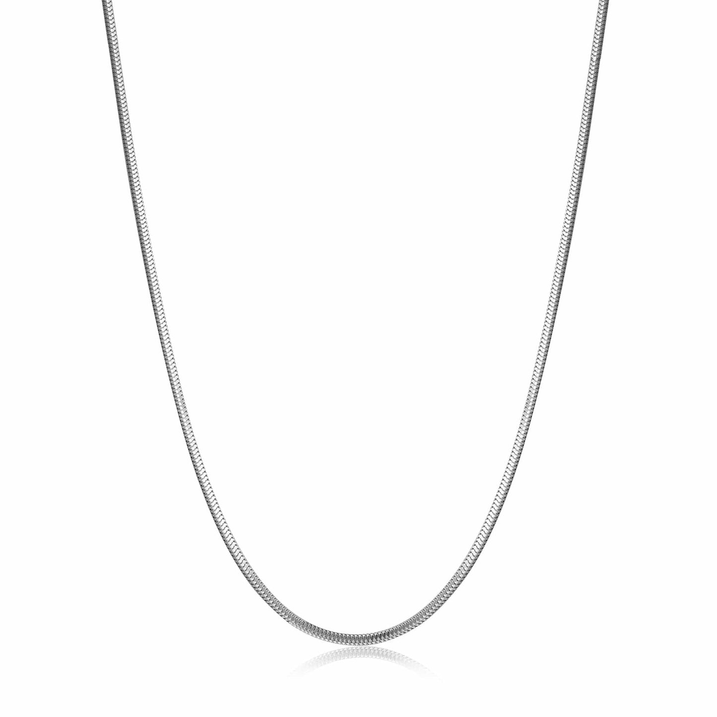 NKL Silver Snake Chain Necklace