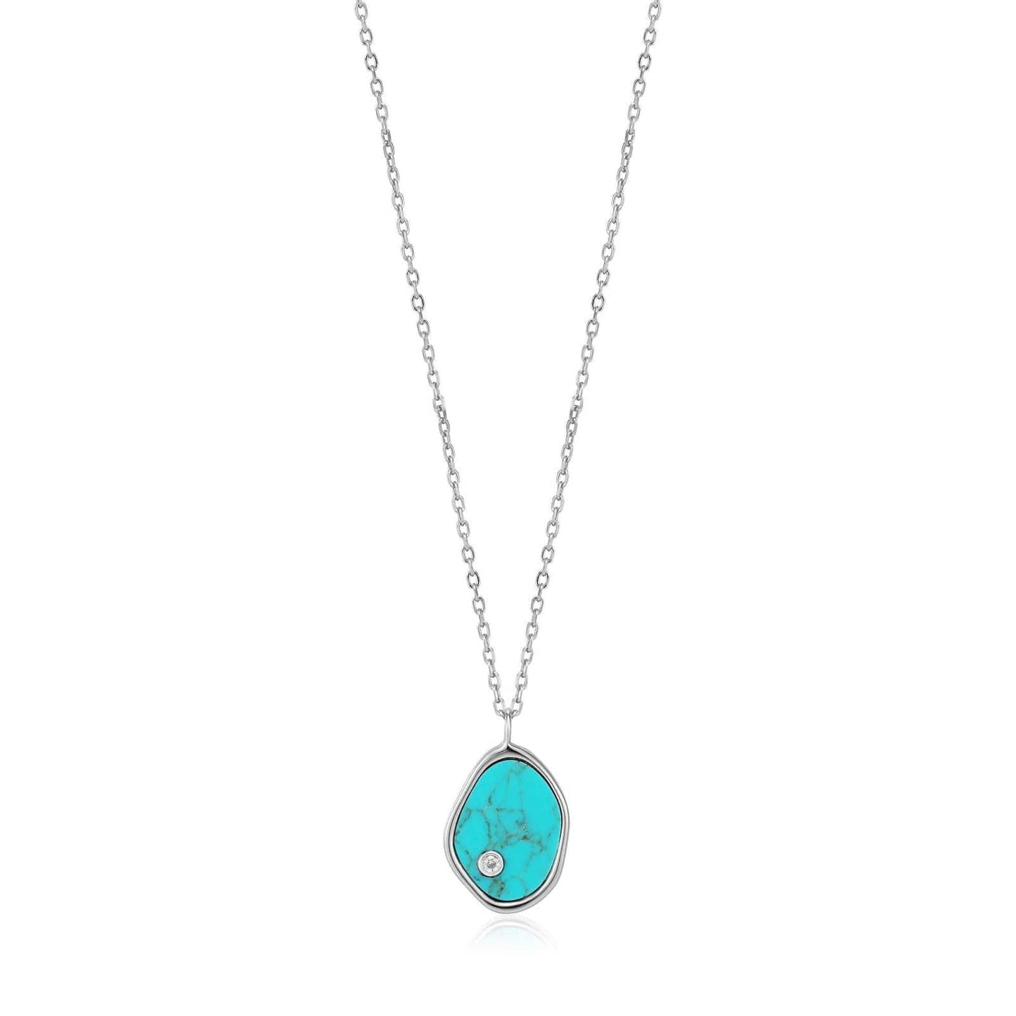 NKL Silver Tidal Turquoise Necklace