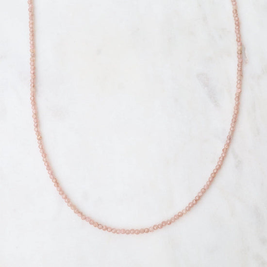 NKL Simple Stone Necklace - Sunstone