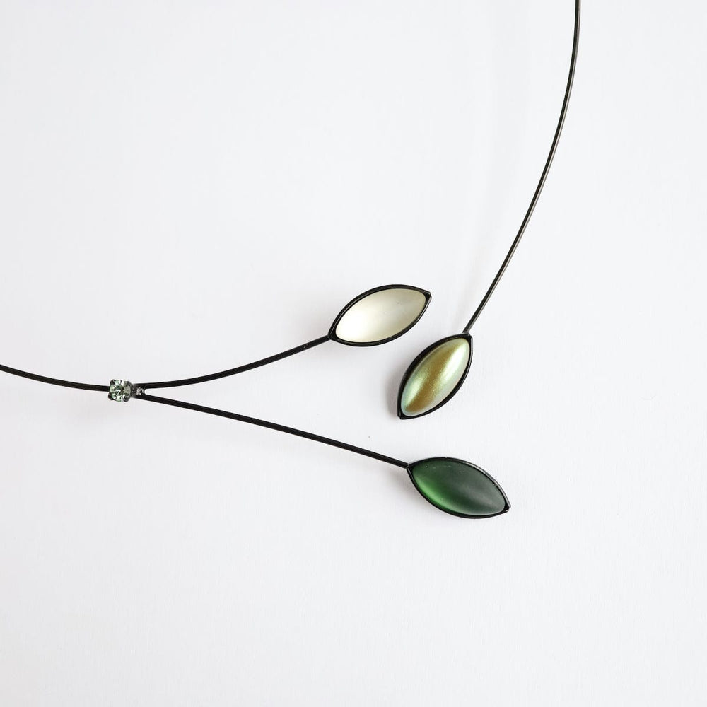 
                  
                    NKL Small Branch Choker  ~ Iridescent Greens
                  
                