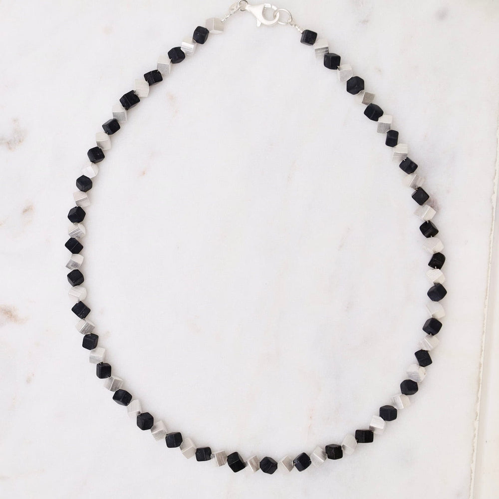 
                      
                        NKL Small Cube and Onyx Necklace
                      
                    