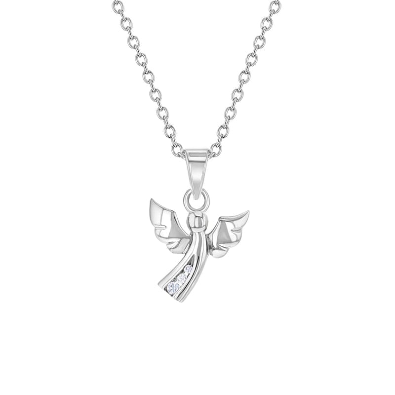 
                      
                        NKL Small CZ Guardian Angel Kids Necklace
                      
                    