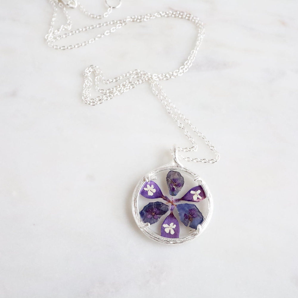 
                  
                    NKL Small Flower Mandala Necklace - Recycled Sterling Silver
                  
                