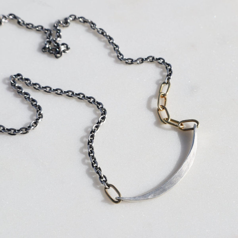 
                      
                        NKL Small Mixed Metal Contour Necklace
                      
                    