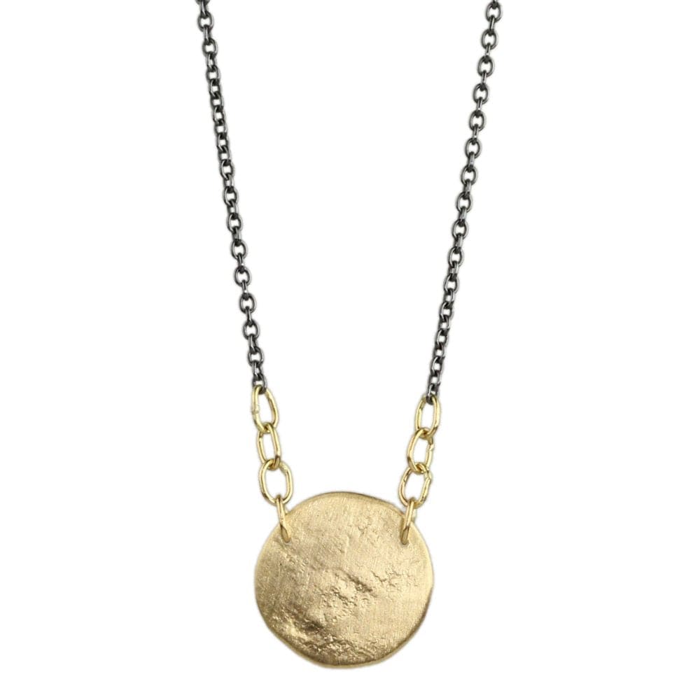 NKL Small Paper Moon Necklace in 18k