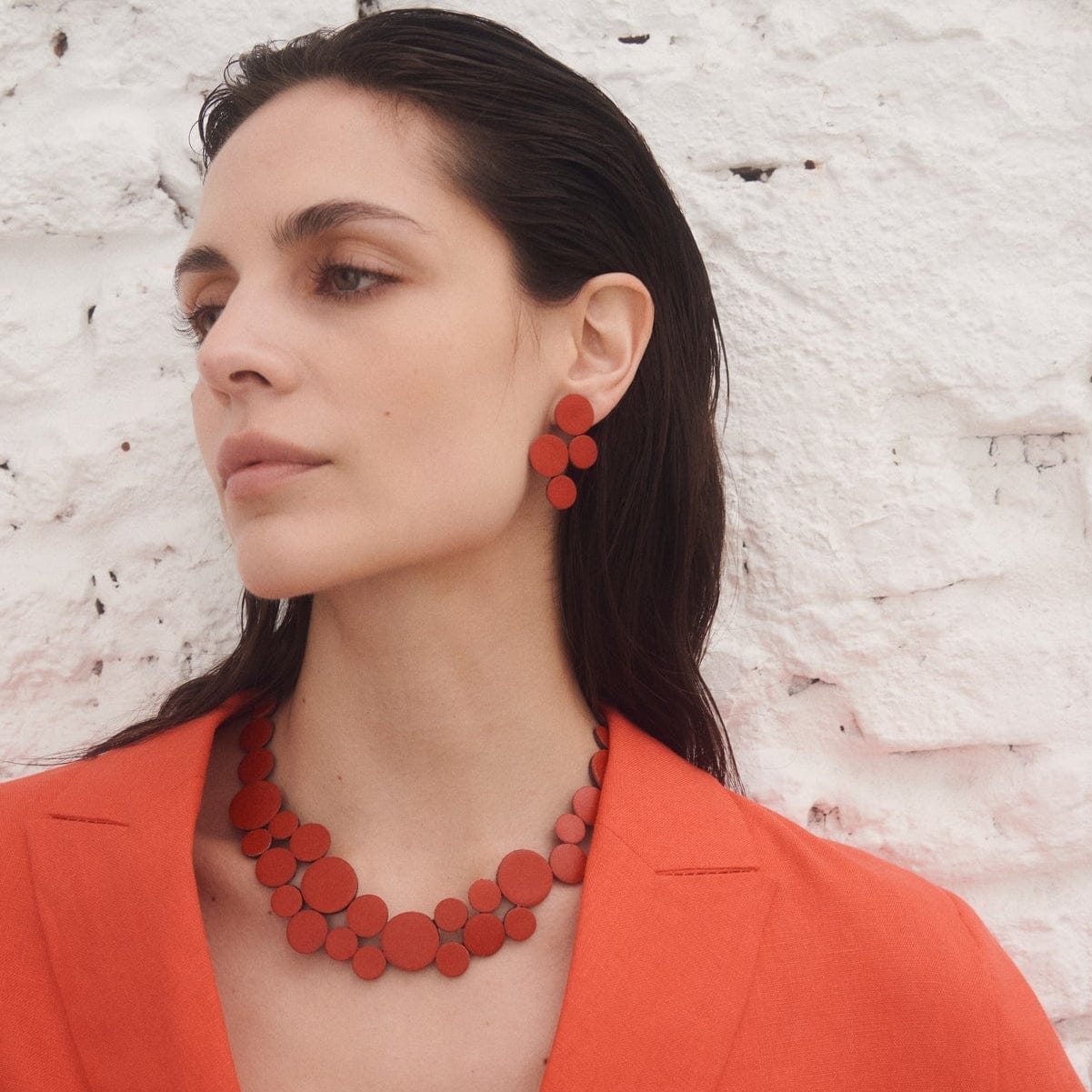 NKL Small Red Abstraction Necklace