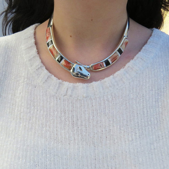 Load image into Gallery viewer, NKL SNAKE COLLAR NECKLACE
