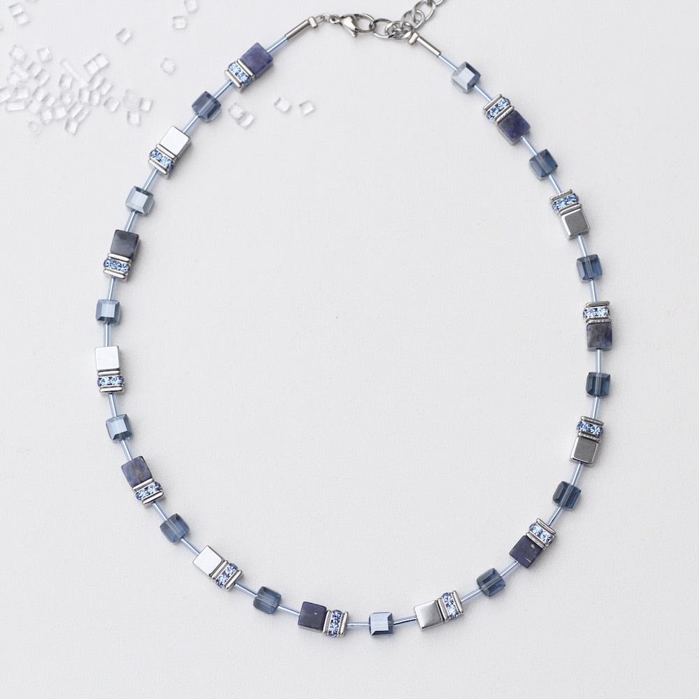 NKL SODALITE GEO CUBE NECKLACE