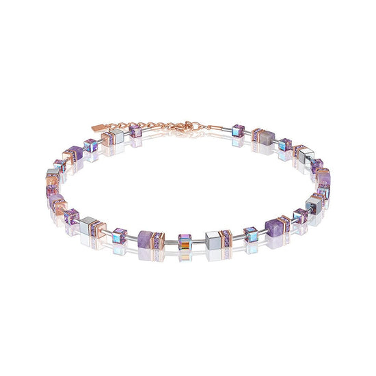 NKL Special Edition Light Amethyst Geo Cube Necklace