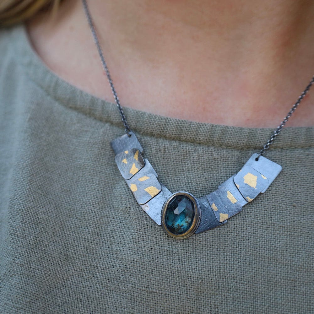 
                      
                        NKL Speckled Pivot Drop Necklace with Teal Kyanite
                      
                    