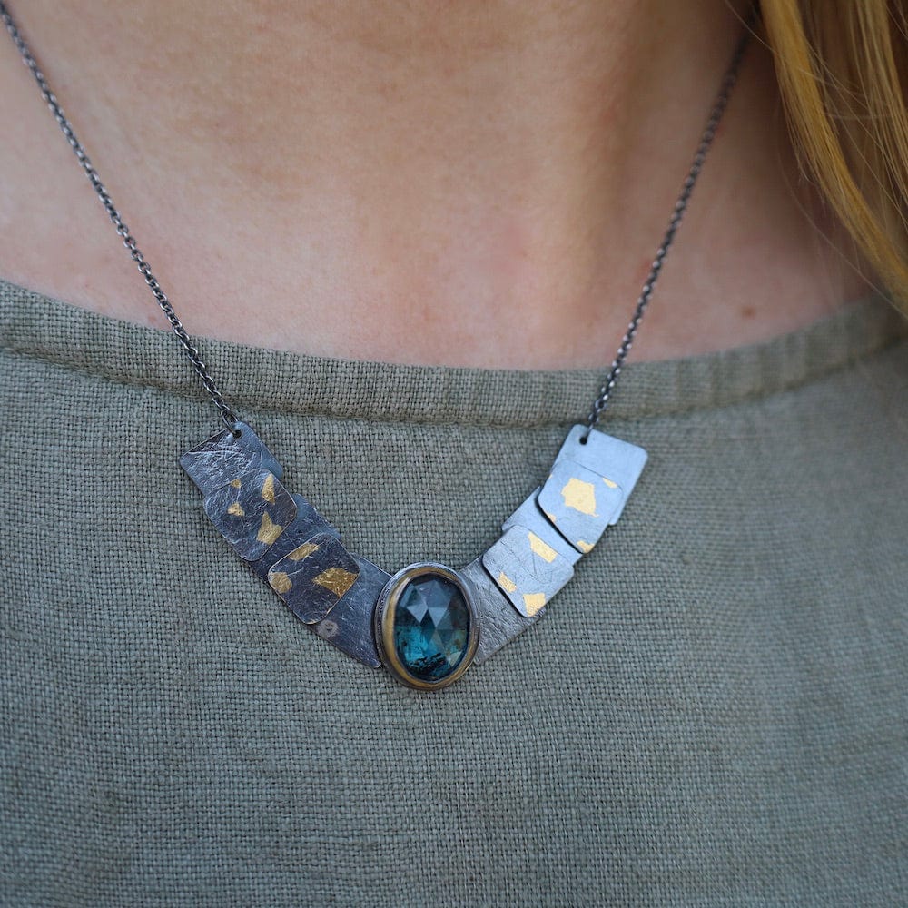 
                      
                        NKL Speckled Pivot Drop Necklace with Teal Kyanite
                      
                    