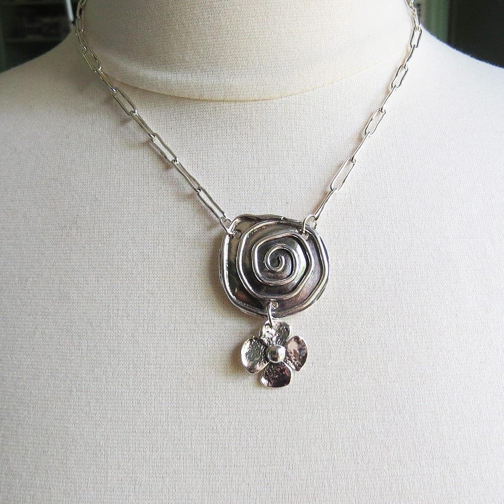 
                      
                        NKL Spiral & Jenna Flower Necklace
                      
                    