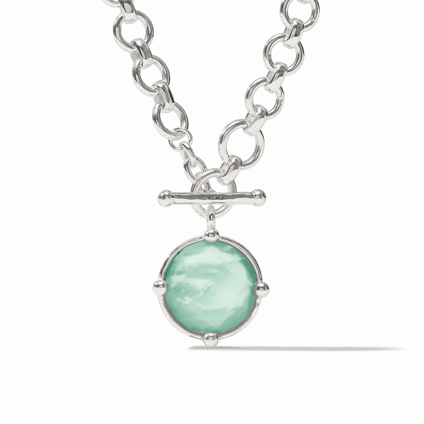 NKL-SPL Honeybee Demi Necklace - Iridescent Aquamarine Blue