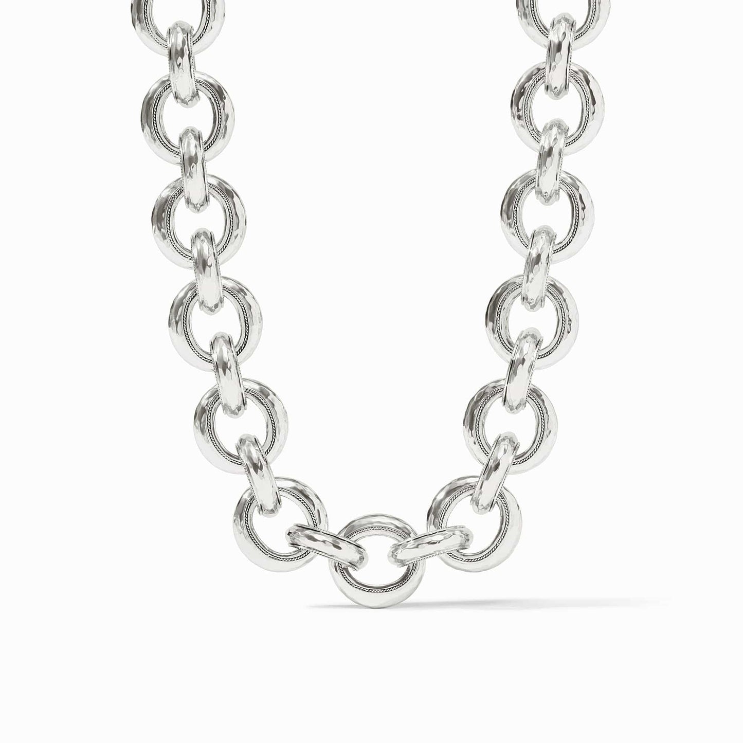 NKL-SPL Silver Cannes Link Necklace