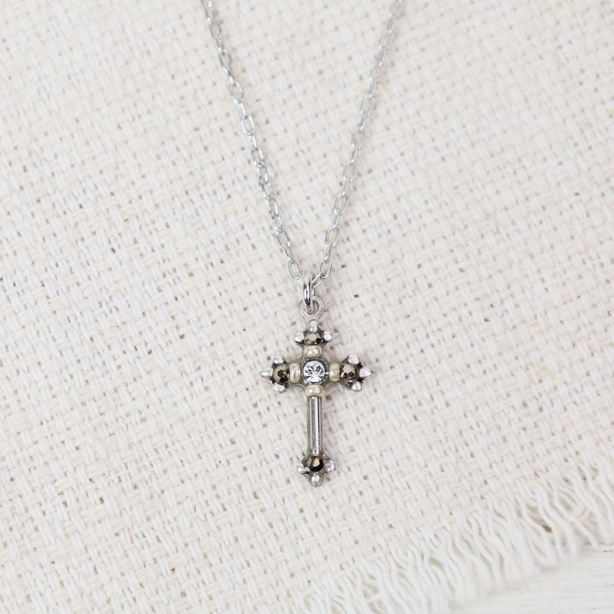 NKL-SPL Silver Dainty Cross Necklace